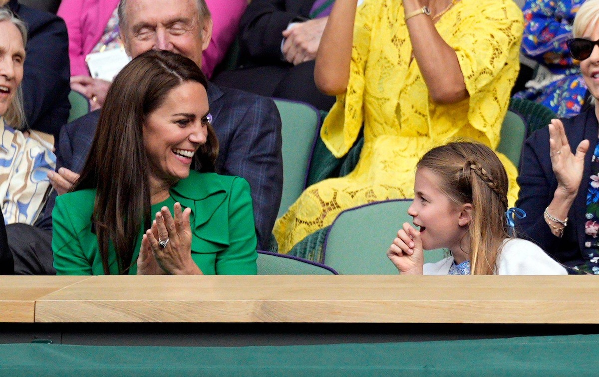 Mandatory Credit: Photo by Dave Shopland/Shutterstock 14011307ih Catherine Princess of Wales and Princess Charlotte in the Royal Box on Centre Court Wimbledon Tennis Championships, Day 14, The All England Lawn Tennis and Croquet Club, London, UK - 16 Jul 2023 Wimbledon Tennis Championships, Day 14, The All England Lawn Tennis and Croquet Club, London, UK - 16 Jul 2023 PUBLICATIONxINxGERxSUIxAUTxHUNxGRExMLTxCYPxROUxBULxUAExKSAxONLY Copyright: xDavexShopland/Shutterstockx 14011307ih